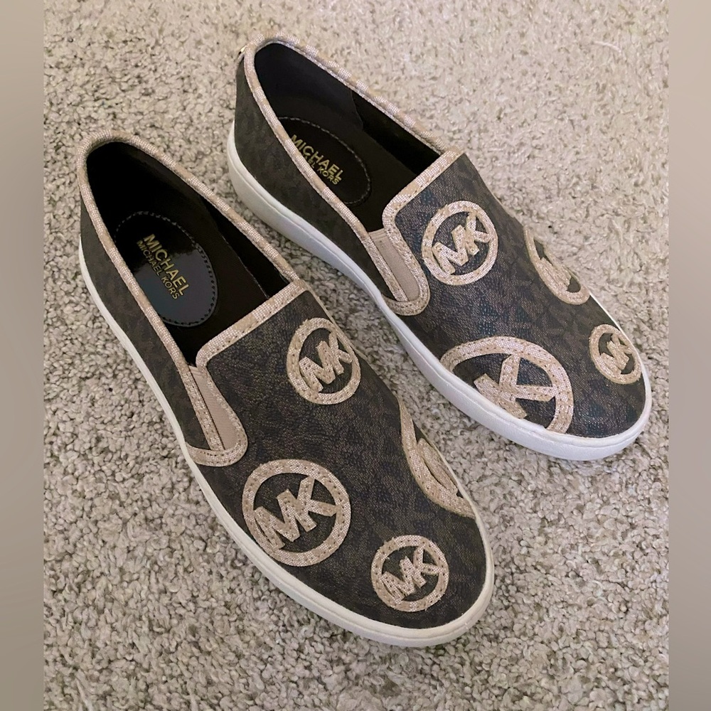 Michael Kors canvas slip on